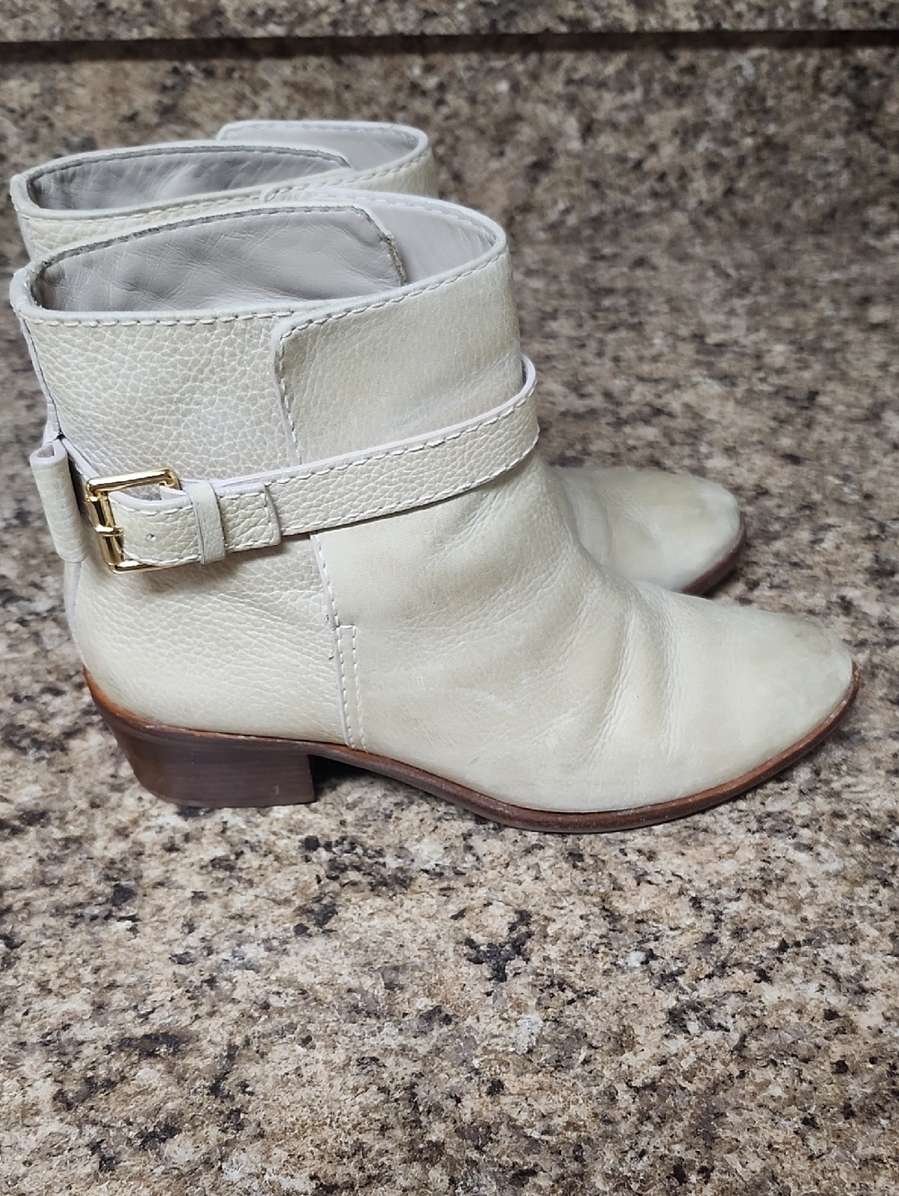 Kate Spade Tan Leather Ankle Boots
